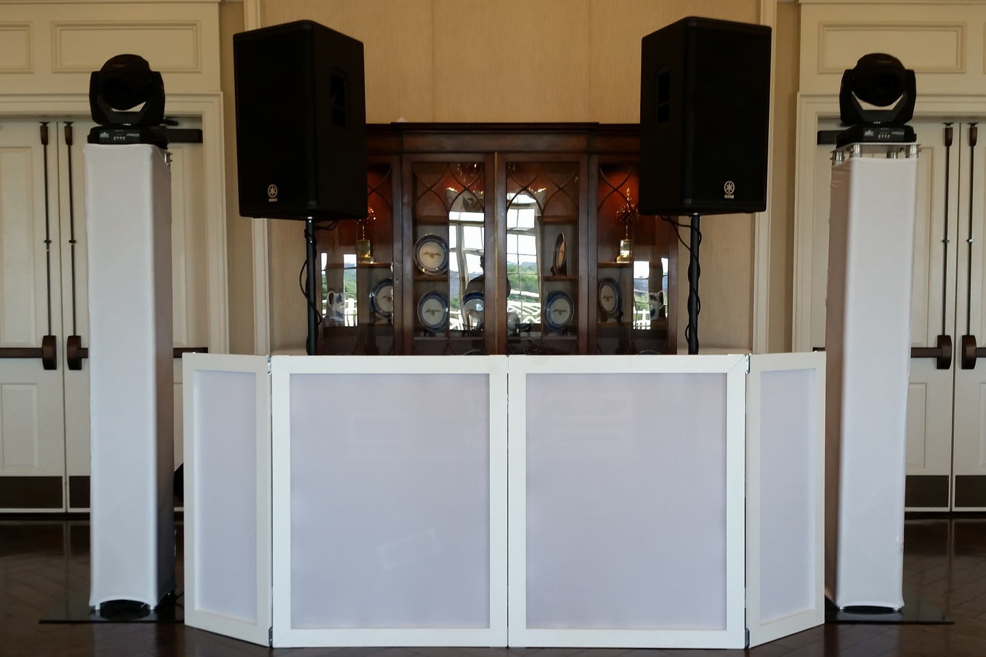 White DJ Booth - NIC Entertainment